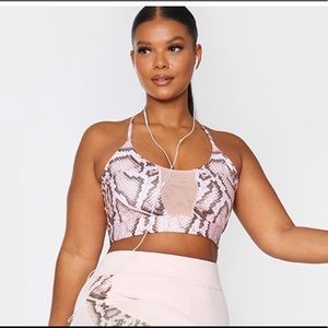 Pink Snake Print Top with Pink Bottoms